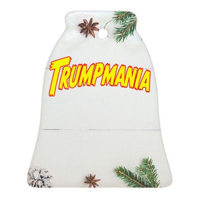 Trumpmania Funny Joke Humour Design Premium Ceramic Bell Ornament