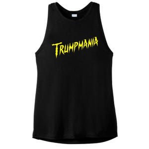 Trumpmania Funny Joke Humour Design Ladies PosiCharge Tri-Blend Wicking Tank