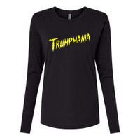 Trumpmania Funny Joke Humour Design Womens Cotton Relaxed Long Sleeve T-Shirt