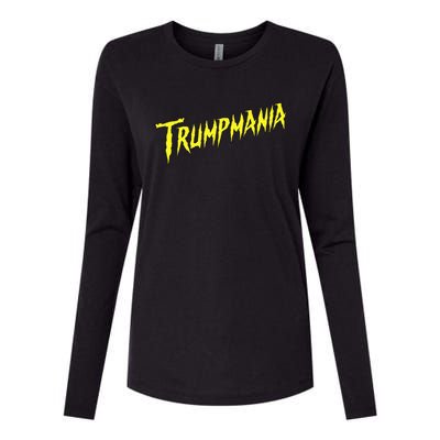 Trumpmania Funny Joke Humour Design Womens Cotton Relaxed Long Sleeve T-Shirt