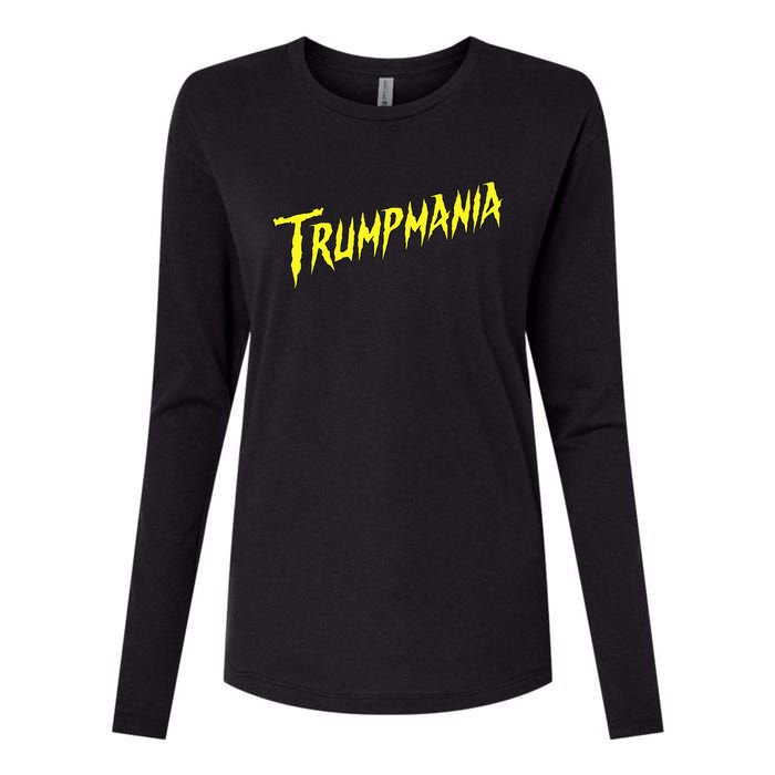 Trumpmania Funny Joke Humour Design Womens Cotton Relaxed Long Sleeve T-Shirt