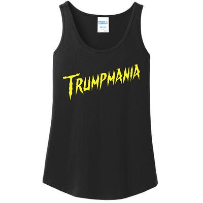 Trumpmania Funny Joke Humour Design Ladies Essential Tank