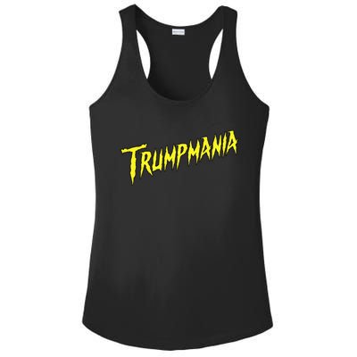 Trumpmania Funny Joke Humour Design Ladies PosiCharge Competitor Racerback Tank