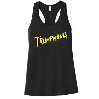 Trumpmania Funny Joke Humour Design Women's Racerback Tank