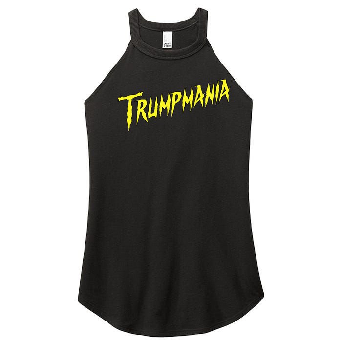 Trumpmania Funny Joke Humour Design Women's Perfect Tri Rocker Tank