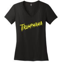 Trumpmania Funny Joke Humour Design Women's V-Neck T-Shirt