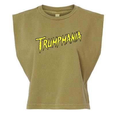 Trumpmania Funny Joke Humour Design Garment-Dyed Women's Muscle Tee