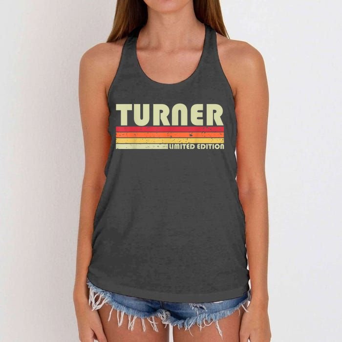 TURNER Funny Job Title Profession Birthday Worker Idea Women's Knotted Racerback Tank