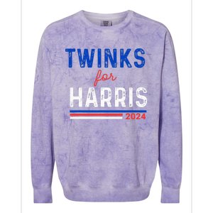 Twinks For Kamala Harris Colorblast Crewneck Sweatshirt