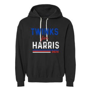 Twinks For Kamala Harris Garment-Dyed Fleece Hoodie