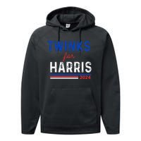 Twinks For Kamala Harris Performance Fleece Hoodie