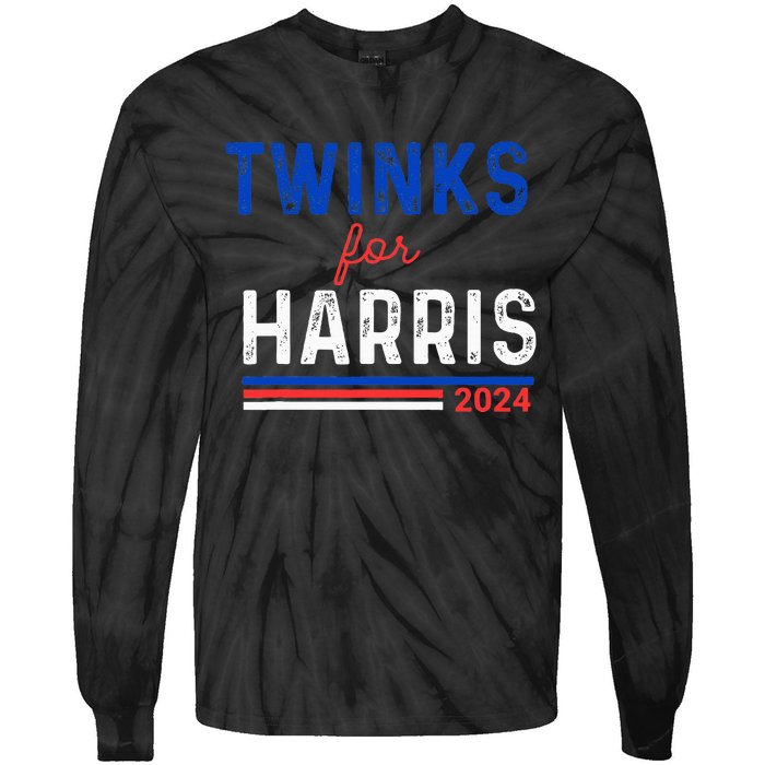 Twinks For Kamala Harris Tie-Dye Long Sleeve Shirt