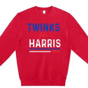 Twinks For Kamala Harris Premium Crewneck Sweatshirt