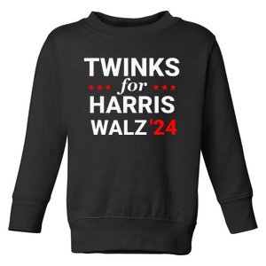 Twinks For Kamala Harris Tim Waltz 2024 Toddler Sweatshirt