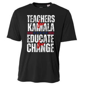 Teachers For Kamala Design Educate For Change Harris 47 Cooling Performance Crew T-Shirt