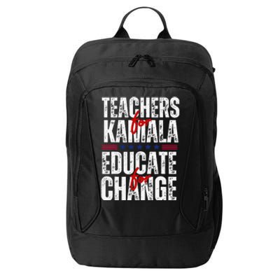 Teachers For Kamala Design Educate For Change Harris 47 City Backpack