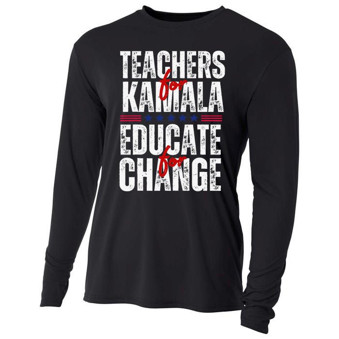 Teachers For Kamala Design Educate For Change Harris 47 Cooling Performance Long Sleeve Crew