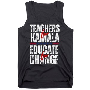 Teachers For Kamala Design Educate For Change Harris 47 Tank Top