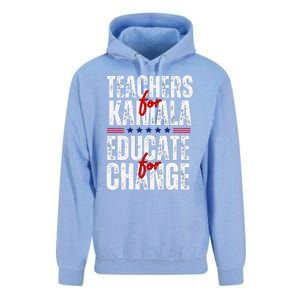 Teachers For Kamala Design Educate For Change Harris 47 Unisex Surf Hoodie