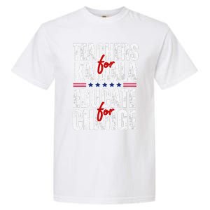 Teachers For Kamala Design Educate For Change Harris 47 Garment-Dyed Heavyweight T-Shirt