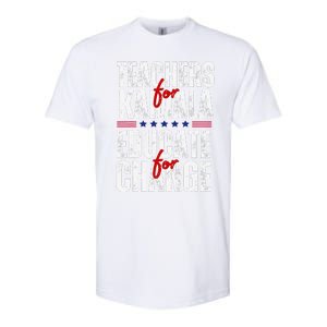 Teachers For Kamala Design Educate For Change Harris 47 Softstyle CVC T-Shirt