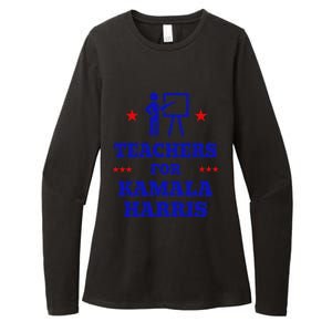 Teachers For Kamala Harris 2024 Election Breaking Barriers Womens CVC Long Sleeve Shirt