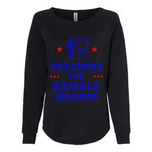 Teachers For Kamala Harris 2024 Election Breaking Barriers Womens California Wash Sweatshirt