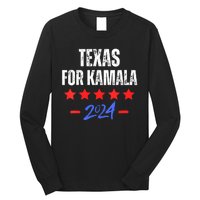 Texas For Kamala 2024 Dnc Kamala Harris Supporter Long Sleeve Shirt