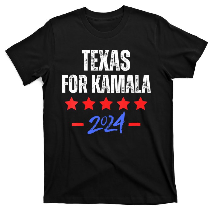 Texas For Kamala 2024 Dnc Kamala Harris Supporter T-Shirt