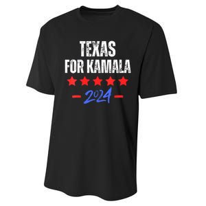 Texas For Kamala 2024 Dnc Kamala Harris Supporter Performance Sprint T-Shirt