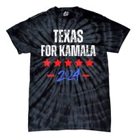 Texas For Kamala 2024 Dnc Kamala Harris Supporter Tie-Dye T-Shirt