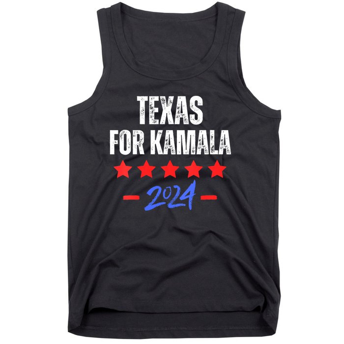 Texas For Kamala 2024 Dnc Kamala Harris Supporter Tank Top