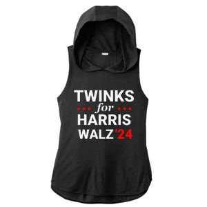 Twinks For Kamala Harris Tim Waltz 2024 Ladies PosiCharge Tri-Blend Wicking Draft Hoodie Tank