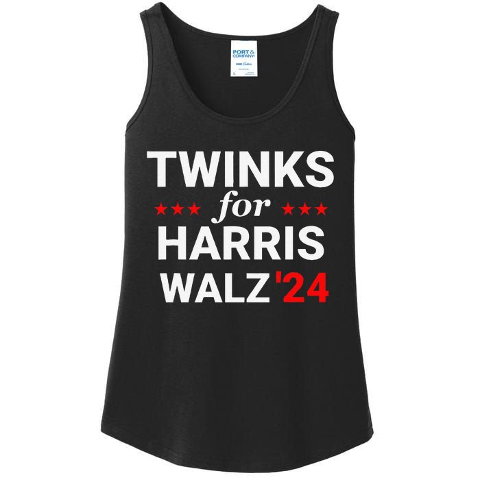 Twinks For Kamala Harris Tim Waltz 2024 Ladies Essential Tank