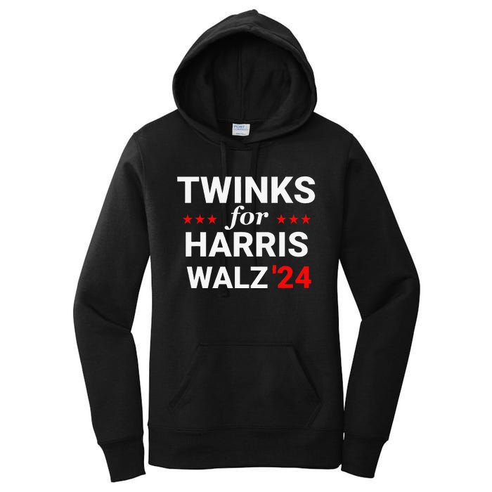 Twinks For Kamala Harris Tim Waltz 2024 Women's Pullover Hoodie