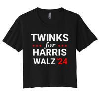 Twinks For Kamala Harris Tim Waltz 2024 Women's Crop Top Tee