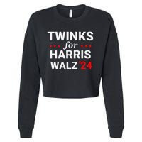 Twinks For Kamala Harris Tim Waltz 2024 Cropped Pullover Crew