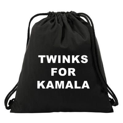 Twinks For Kamala 2024 Lgbtq+ Pride Support Kamala Harris Drawstring Bag