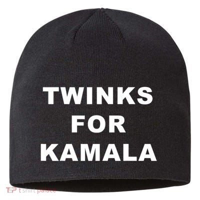 Twinks For Kamala 2024 Lgbtq+ Pride Support Kamala Harris Sustainable Beanie