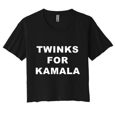 Twinks For Kamala 2024 Lgbtq+ Pride Support Kamala Harris Crop Top