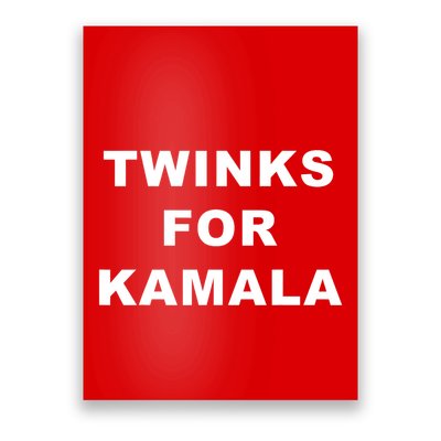 Twinks For Kamala 2024 Lgbtq+ Pride Support Kamala Harris Poster