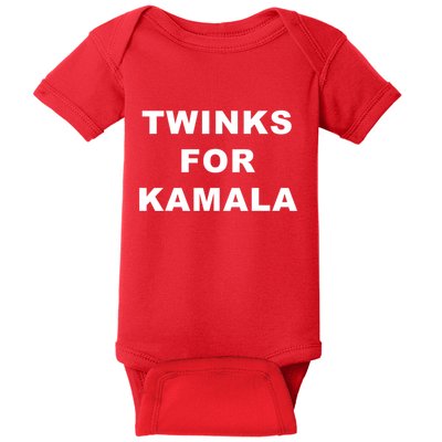 Twinks For Kamala 2024 Lgbtq+ Pride Support Kamala Harris Baby Bodysuit