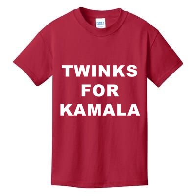 Twinks For Kamala 2024 Lgbtq+ Pride Support Kamala Harris Kids T-Shirt