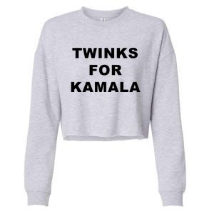 Twinks For Kamala 2024 Lgbtq+ Pride Support Kamala Harris Cropped Pullover Crew