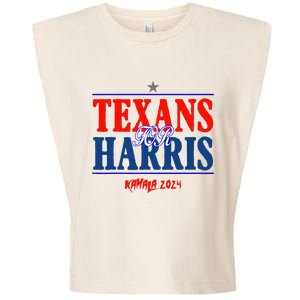 Texans For Kamala Harris 2024 Texans For Harris Kamala 2024 Garment-Dyed Women's Muscle Tee