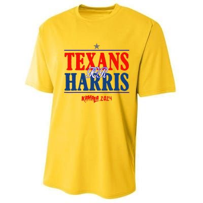 Texans For Kamala Harris 2024 Texans For Harris Kamala 2024 Performance Sprint T-Shirt