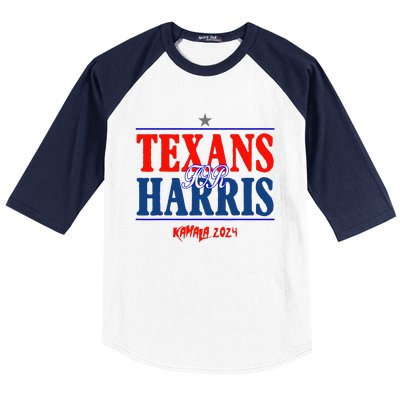 Texans For Kamala Harris 2024 Texans For Harris Kamala 2024 Baseball Sleeve Shirt