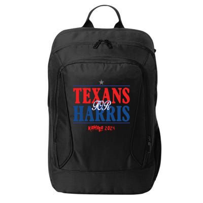 Texans For Kamala Harris 2024 Texans For Harris Kamala 2024 City Backpack