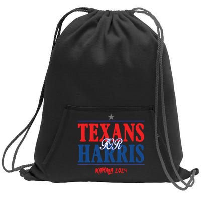 Texans For Kamala Harris 2024 Texans For Harris Kamala 2024 Sweatshirt Cinch Pack Bag