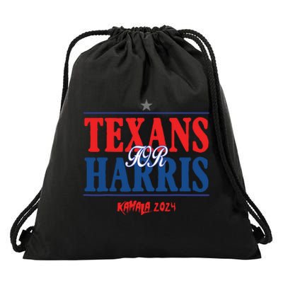 Texans For Kamala Harris 2024 Texans For Harris Kamala 2024 Drawstring Bag